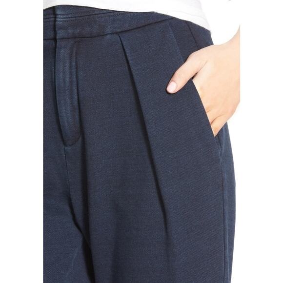 AG ADRIANO GOLDSCHMIED Rhom pleated comfy cropped pants in indigo Size 28 NEW - Picture 5 of 8